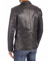 Men Genuine Leather Blazer Sport Coat 47